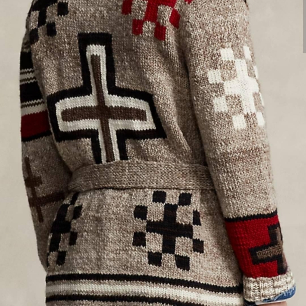 ISO Ralph Lauren Aztec Naiomi Glasses Western Sweater Cardigan Any Size